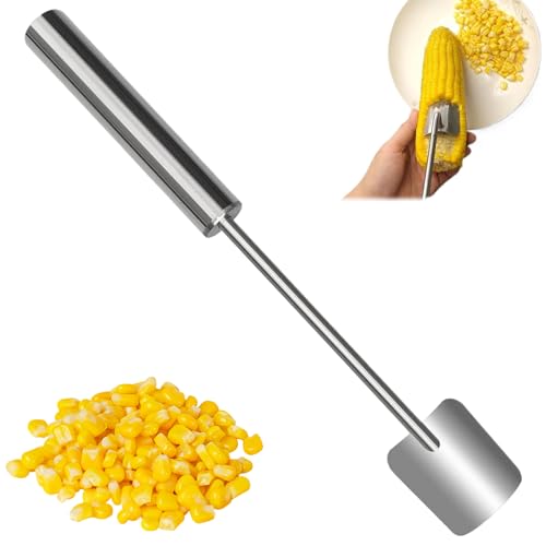 Mais-Cob-Stripper Spatenförmiger Maisschäler Edelstahl 9, 7 Zoll Stripper mit hängenden End-Handheld-Schäler für den COB für Küche Mais-Cob-Stripper Spatenförmiger Maisschäler Edelstahl 9, 7 Zoll Stripper mit hängenden End-Handheld-Schäler für den COB für Küche von Pfjsseey