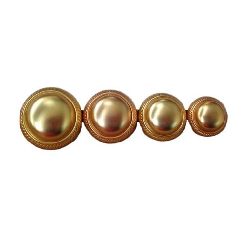 15–22,5mm große Metallknöpfe in Gold- und Silbertönen, Golden-r, 18mm-4Stk 15–22,5mm große Metallknöpfe in Gold- und Silbertönen, Golden-r, 18mm-4Stk von Pgqjfks