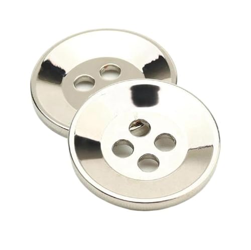 15-25-mm-Metallknöpfe mit vier Löchern für Mäntel, Jacken und Anzugsärmel, Farbe 1, 25mm-6Stk von Pgqjfks