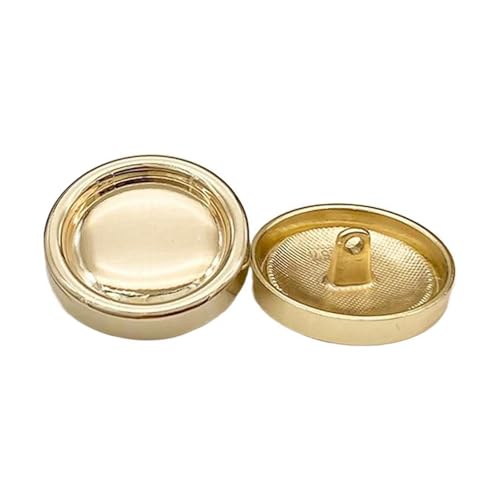 15mm/18mm/20mm23mm/25mm Goldknopf Mantelknopf Metallanzugknopf, Leuchtendes Gold, 15mm – 4 Stück von Pgqjfks