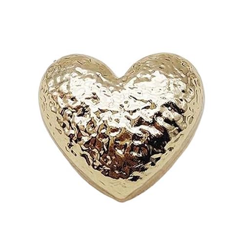 18mm/23mm herzförmige Metallknöpfe für Mäntel, Roségold, 18mm-6Stk von Pgqjfks