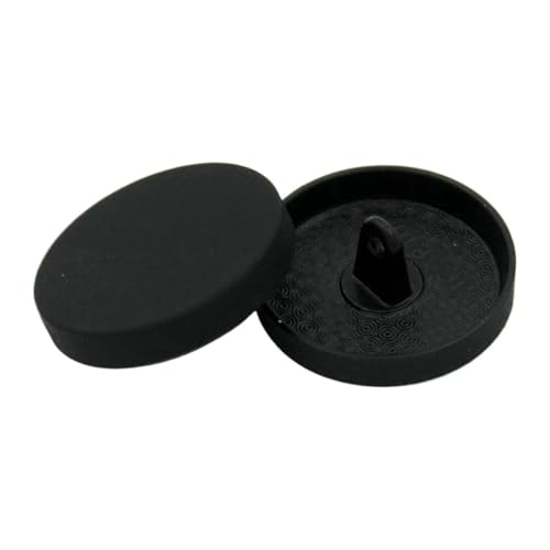 Goldene Metallknöpfe 11,5mm-28mm für Hemden und Jacken, Flache Oberfläche – schwarz, 11,5mm – 6 Stück von Pgqjfks