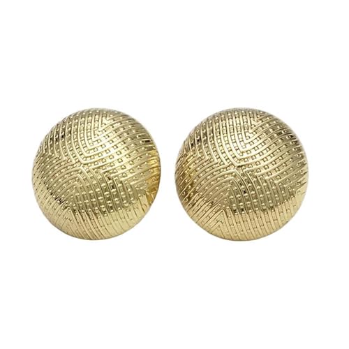 Goldene und silberne Metallknöpfe für Mäntel, 15–22,5mm, 1 Gold, 22,5mm – 5 Stück von Pgqjfks
