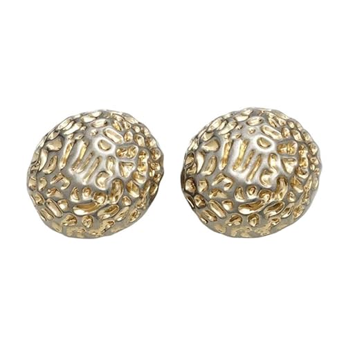 Goldene und silberne Metallknöpfe für Mäntel, 15–22,5mm, 6 Hellgold, 22,5mm – 5 Stück von Pgqjfks