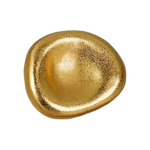 Goldene und silberne Metallknöpfe für Mäntel und Pullover, Golden, 25x30mm-6Stk von Pgqjfks
