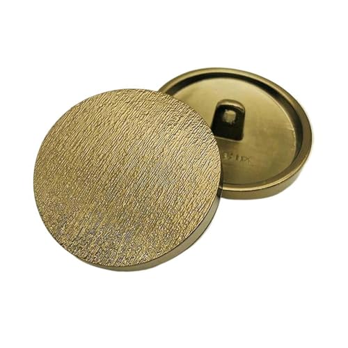 Goldfarbene Metallknöpfe in verschiedenen Größen für Mäntel und Anzüge, Schwarzes Gold, 11,5mm – 3 Stück von Pgqjfks