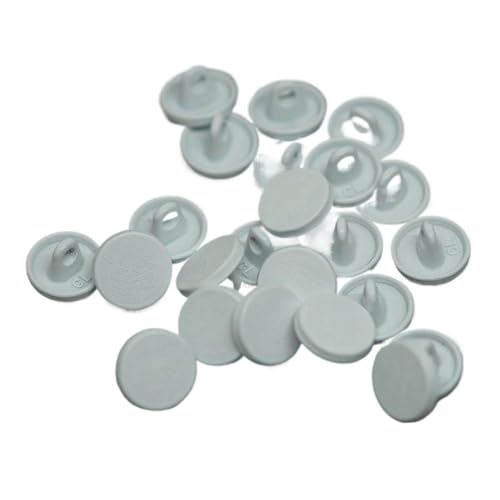 Metall-Flugzeugknopf, Spiegel, runder Hemdknopf, 6 Weiß, 11mm – 8 Stück von Pgqjfks