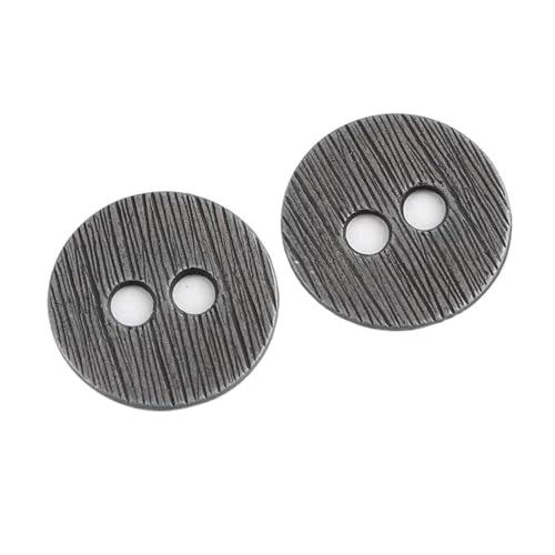 Metallknöpfe 11mm-25mm für Jeans und Pullover, 15 Grau Schwarz, 15mm – 10 Stück von Pgqjfks