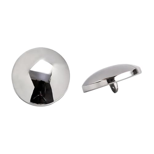 10mm-30mm Metallknöpfe für Kleidung, Helles Silber, gebogen, 12mm-6Stk 10mm-30mm Metallknöpfe für Kleidung, Helles Silber, gebogen, 12mm-6Stk von Pgqjfks