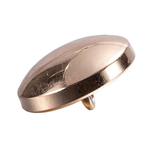 10-30mm runde Metallknöpfe für Mäntel, Anzüge und Hemden, Helles Gold, gebogen, 30mm – 8 Stück von Pgqjfks