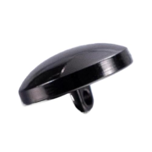 10-30mm runde Metallknöpfe für Mäntel, Anzüge und Hemden, Hellschwarz gebogen, 10mm-3Stk von Pgqjfks