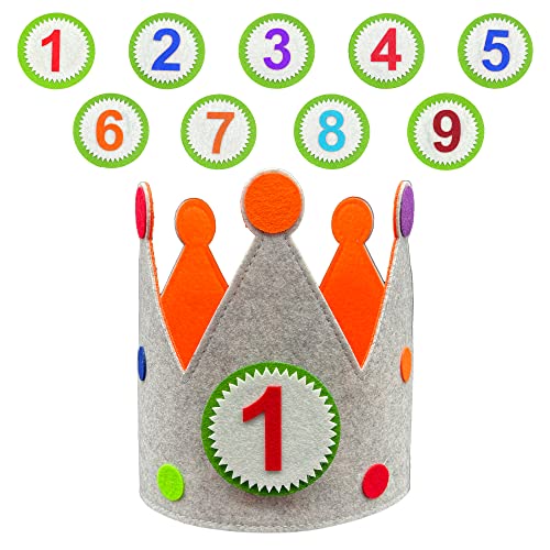 Ph Pro Heat Geburtstagskrone - Krone Geburtstag - Geburtstagskrone Mädchen Junge - Krone Erster Geburtstag Einstellbar und mit Austauschbaren Zahlen von 1-9. Ph Pro Heat Geburtstagskrone - Krone Geburtstag - Geburtstagskrone Mädchen Junge - Krone Erster Geburtstag Einstellbar und mit Austauschbaren Zahlen von 1-9. von Ph Pro Heat