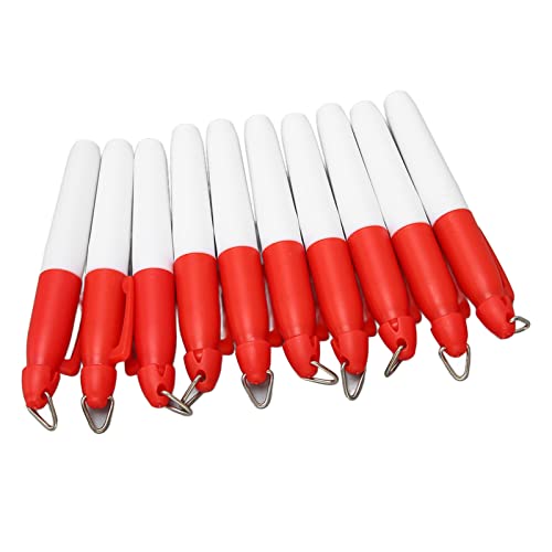 10 Stück Marker für Balllinienmarker auf Ölbasis, wasserdicht, zum Zeichnen von Färbungen, Gehäuse aus Kunststoff, verschleißfest, ideal für 10 Stück Marker für Balllinienmarker auf Ölbasis, wasserdicht, zum Zeichnen von Färbungen, Gehäuse aus Kunststoff, verschleißfest, ideal für von Phefop