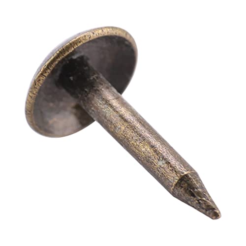 100 Stück Retro-Polsternägel aus Eisen, 6 x 12 mm, zur Dekoration von Möbeln, robust und langlebig, weit verbreitet für Sofa, Tür, Handwerk von Phefop