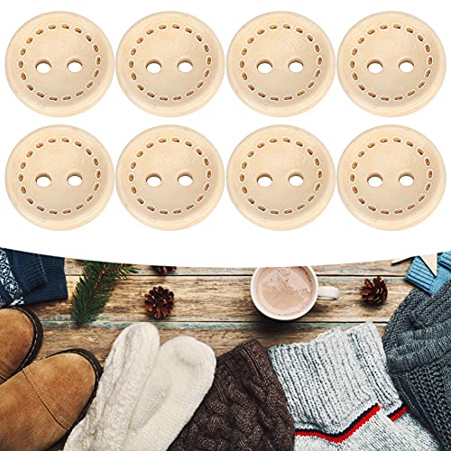100pcs Niedliche Cartoon -Holzknöpfe für DIY -Bastelkleidung, eine Breite Palette von Verwendungen für Rucksäcke, Hemden, Strickwaren und Heimtextilien (1,5 cm Markierung) von Phefop
