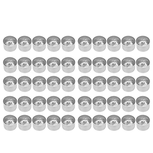 50 Stück Kerzensockel zur Herstellung von Kerzenbehältern, hitzebeständiges DIY-Material für Hochzeiten, Weihnachten und Partys von Phefop