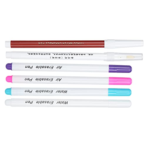6pcs Verschwinden Tintenmarkierungsstift, Stoffmarker -Set mit Weißen, Braunen, Blauen und Violetten Stiften, Wasser Löschen, Geeignet für Kleidungsstücke, Pullover, Schuhe, Taschen und Lederwaren. 6pcs Verschwinden Tintenmarkierungsstift, Stoffmarker -Set mit Weißen, Braunen, Blauen und Violetten Stiften, Wasser Löschen, Geeignet für Kleidungsstücke, Pullover, Schuhe, Taschen und Lederwaren. von Phefop