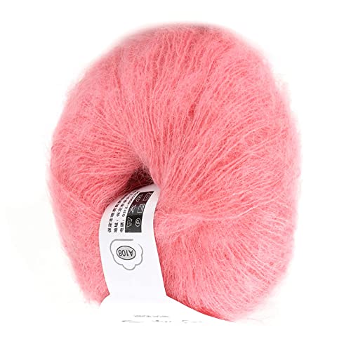 Garn, Strickgarn, ultrafein, weich, künstliches Mohair, Geeignet zum Weben von Schals, Schals, Pullovern, Hüten, Schuhen, Sitzkissen usw., Schrumpffest, Handwaschbar, (Mohair 11) von Phefop