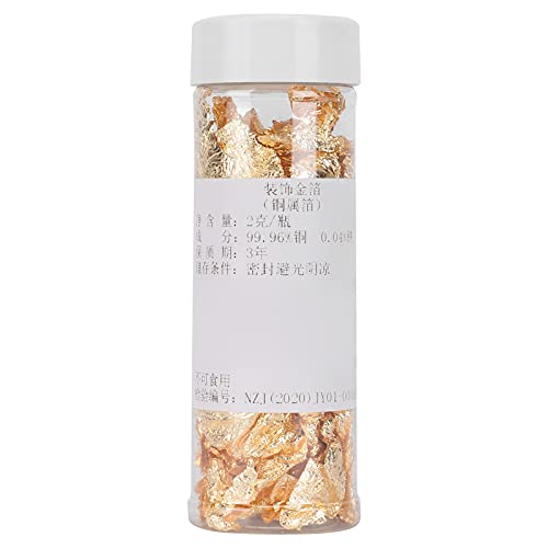 Goldene Papierflocken, lange Flasche aus Goldpapier, Papierarbeiten, Konfetti, Metall-Konfetti, Bronzer, Metallic-Look Goldene Papierflocken, lange Flasche aus Goldpapier, Papierarbeiten, Konfetti, Metall-Konfetti, Bronzer, Metallic-Look von Phefop