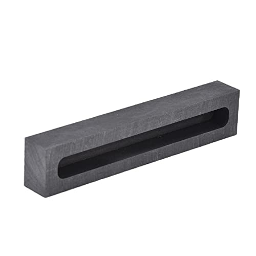 Graphitform, Streifenform Crucible -Pergotform für Nichteisen -Metallschmelzen, Gießen, Raffinieren (Außen 250×30×20 Innen 230×15×15mm) (Außen 120×25×17 Innen 100×10×10mm) (Außen 90×18×12mm Innen von Phefop