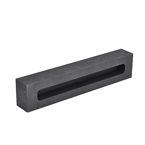 Graphitform, Streifenform Crucible -Pergotform für Nichteisen -Metallschmelzen, Gießen, Raffinieren (Außen 250×30×20 Innen 230×15×15mm) (Außen 120×25×17 Innen 100×10×10mm) von Phefop