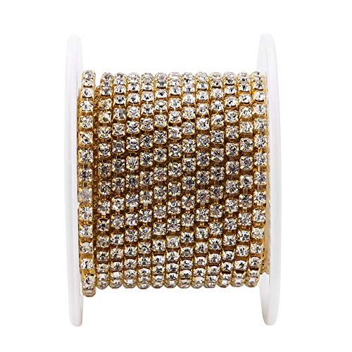 Kristall Strass Kette, Fashion Close Cup Kette zum Erstellen von Scrapbook Kleidung Hochzeitsfeier Dekorationen (#1) von Phefop