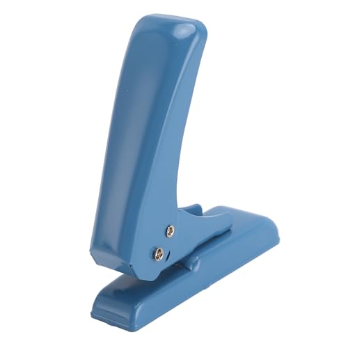 Metallpapier Puncher, Rubberstamp Hole Punch mit Papierabrechnungsschachtel, 40 Blechkapazität für Büro, Schule, Heimgebrauch (BLUE) von Phefop