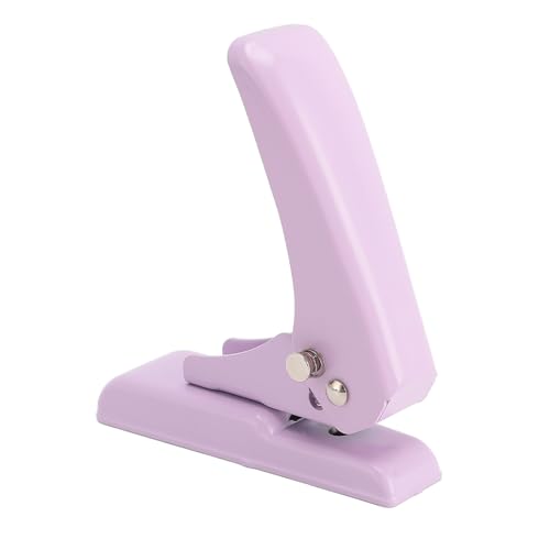 Metallpapier Puncher, Rubberstamp Hole Punch mit Papierabrechnungsschachtel, 40 Blechkapazität für Büro, Schule, Heimgebrauch (violett) von Phefop