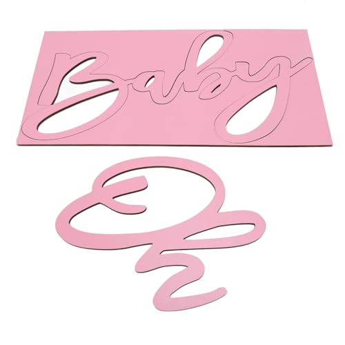 OH Baby Letter Schild, Kindergarten, aus Holz, leicht und robust, einfache Installation, geeignet für besondere Anlässe, für Baby-Anzeigen mit Dekorationen (#1) (#2) von Phefop