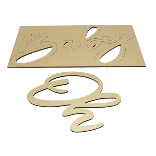 OH Baby Letter Schild, Kindergarten, aus Holz, leicht und robust, einfache Installation, geeignet für besondere Anlässe, für Baby-Anzeigen mit Dekorationen (#1) von Phefop