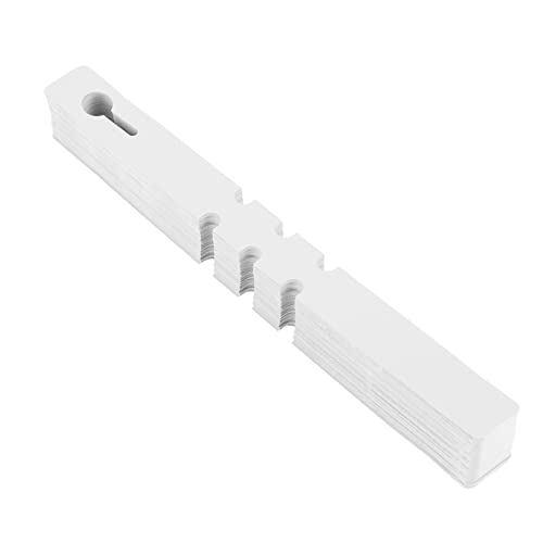Phefop 100 Stück Pflanzenetiketten in Schlaufe, verstellbar, zum Markieren von Tabletts oder Töpfen, ideal für die Verfolgung von Aussaat, zum Aufhängen von Blumen (WHITE) von Phefop