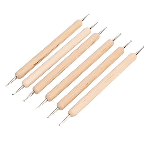 Phefop 6 PCs Holzeinrückungsstifte, Unterschiedliche Größe Doppelendverfolgung Doting -Stylus mit Festem Griff für -Malereigravurforming Phefop 6 PCs Holzeinrückungsstifte, Unterschiedliche Größe Doppelendverfolgung Doting -Stylus mit Festem Griff für -Malereigravurforming von Phefop