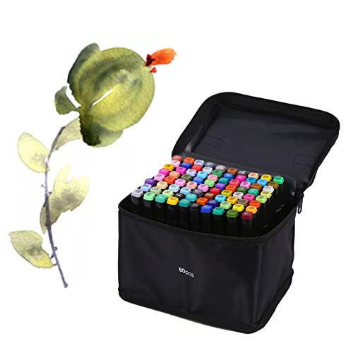 Phefop 80 Farben Doppel -Tipp -Marker Kit Tragbare Kunstmarkierungen für Malerei, Farbmischung Graffiti Marker für Erwachsenenfarbe, Kunststoffmaterial Zeichnungsmarkierungen für Animationsdesign Phefop 80 Farben Doppel -Tipp -Marker Kit Tragbare Kunstmarkierungen für Malerei, Farbmischung Graffiti Marker für Erwachsenenfarbe, Kunststoffmaterial Zeichnungsmarkierungen für Animationsdesign von Phefop