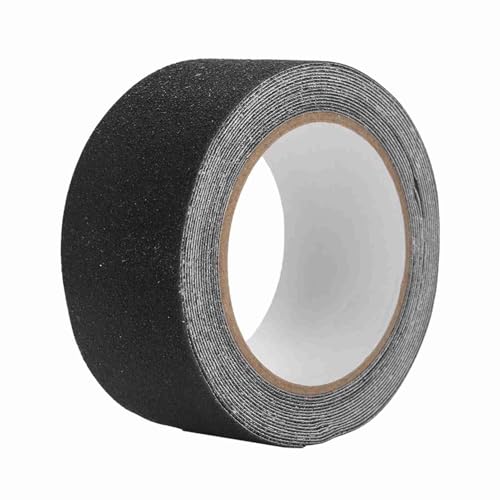 Phefop Anti-Slip-Sicherheitsband, Nicht Rutsches Klebeband, Kieselsand-Sand-Erscheinungsbild mit Heller Farbdekoration für den Hotelflughafen für Heimbüro. (BLACK) von Phefop