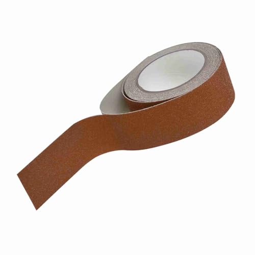 Phefop Anti-Slip-Sicherheitsband, Nicht Rutsches Klebeband, Kieselsand-Sand-Erscheinungsbild mit Heller Farbdekoration für den Hotelflughafen für Heimbüro. (BROWN) von Phefop
