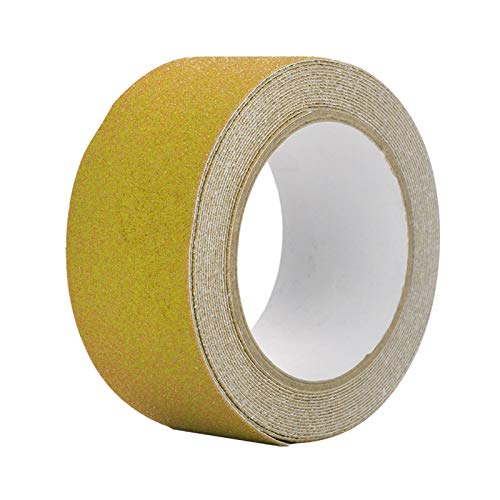 Phefop Anti-Slip-Sicherheitsband, Nicht Rutsches Klebeband, Kieselsand-Sand-Erscheinungsbild mit Heller Farbdekoration für den Hotelflughafen für Heimbüro. (YELLOW) von Phefop
