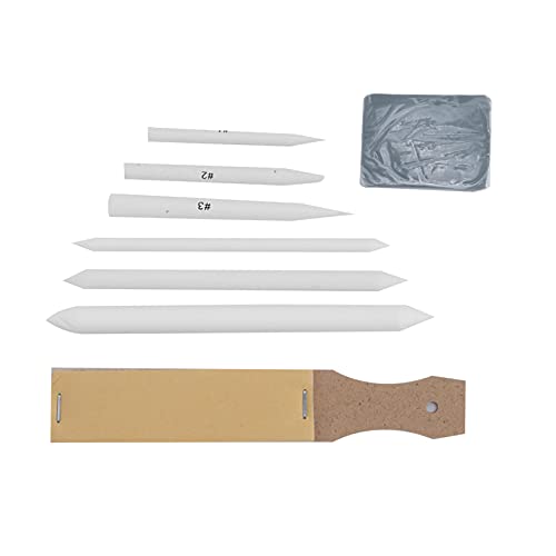 Phefop Hochwertiger Bleistiftmixer Set für Skizzenmalereien mit Radiergummi und Sandbrett, Großartige Werkzeuge für Künstler, 8 Teile Set -Mischstümpfe Phefop Hochwertiger Bleistiftmixer Set für Skizzenmalereien mit Radiergummi und Sandbrett, Großartige Werkzeuge für Künstler, 8 Teile Set -Mischstümpfe von Phefop
