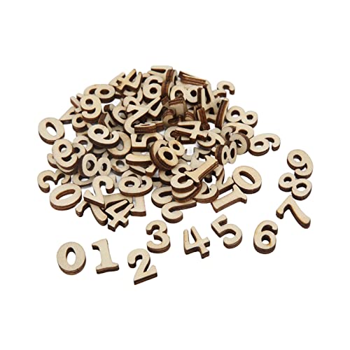 Phefop Natürliche Holzzahlen Exquisites Schnitt 100pcs für Foto -Requisiten DIY -Dekoration Vorräte Phefop Natürliche Holzzahlen Exquisites Schnitt 100pcs für Foto -Requisiten DIY -Dekoration Vorräte von Phefop