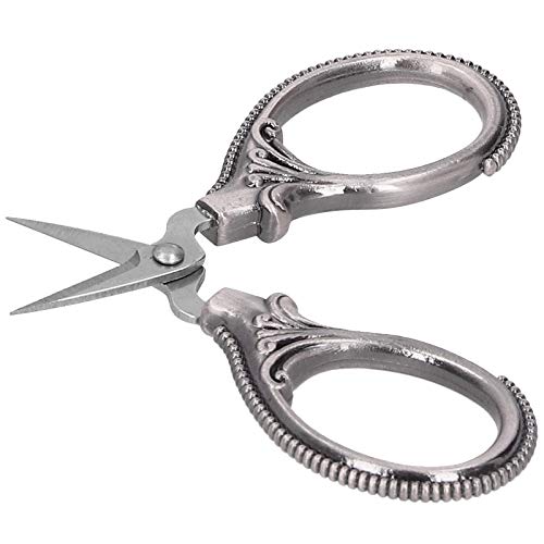 Phefop Retro Artisan Scissors Rail -Staal Stickerei Schaar für Zeeman Nähen (Silberschwarz) von Phefop