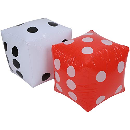 Phefop Rotwild Würfel Spielzeugspielzeug PVC PVC Aufblasbare Ausbildung Garmagematerial für, Poolpartys von Phefop