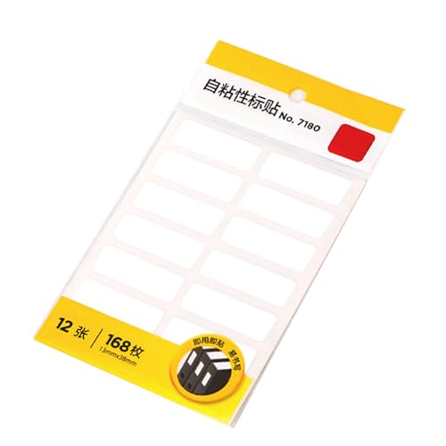 Phefop Weiße Hochklebrige Selbstklebende Etiketten für die Versand von Mailingadresse, Langlebige Abnehmbare Aufkleber -Etiketten für Office -Dokumente, 168pcs 13x38mm Weiße Leerzeichen Labels Phefop Weiße Hochklebrige Selbstklebende Etiketten für die Versand von Mailingadresse, Langlebige Abnehmbare Aufkleber -Etiketten für Office -Dokumente, 168pcs 13x38mm Weiße Leerzeichen Labels von Phefop