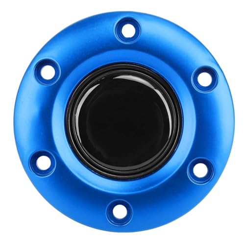 Phefop Zentralkaper mit 6 Löchern, Eleganter Horn -Knopfschalter für Autokallengradgriffe (BLUE) von Phefop