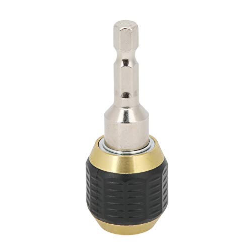 Popup-Bohrer Schnell Wechsel Adapter, Runder Griff, Hartmetall Material, 1/4-in-Stecker, Einhand, für Elektrische Bohrer (60 mm) von Phefop