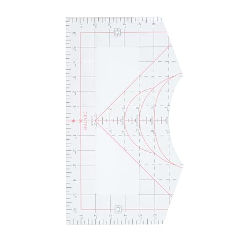 Rundes Lineal für T-Shirt mit V-Ausschnitt für Wärmeübertragung, ideal für Näh- und Hemdprojekte, klein und leicht Rundes Lineal für T-Shirt mit V-Ausschnitt für Wärmeübertragung, ideal für Näh- und Hemdprojekte, klein und leicht von Phefop