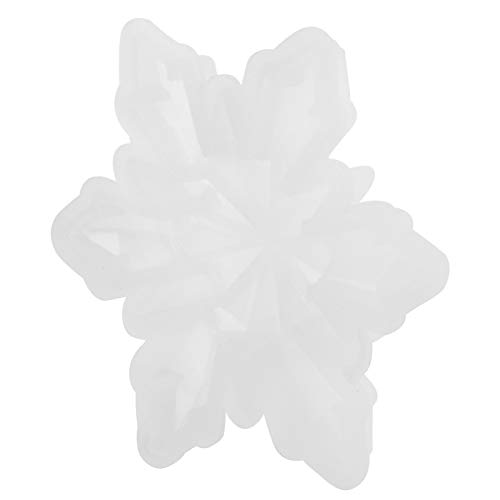 Schneeflocke Silikonform, Einfach zu bedienen, Schneeflocke Silizium Form Erstellt Schöne Handwerk und Anhänger, Genießen Sie die Familie, Hergestellt aus hochwertigem Silikon, ungiftig, leicht, von Phefop