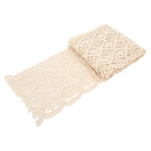 Spitzenband zum Basteln Baumwolle Deko Nähgarn Spitzenfaden (Beige) von Phefop