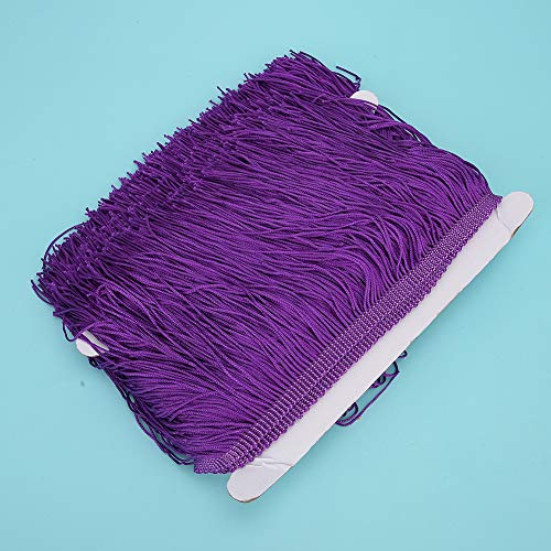 Spitzenquasten mit Fransen Dekoratives Zubehör für Stage Craft Kleidung 5,5 Zoll Trim für die Dekoration von Hochzeitskleidern (PURPLE) von Phefop