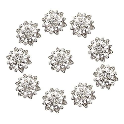 Phenovo Strass Blume Nähen Buttons DIY 22mm 10 Stück von Phenovo