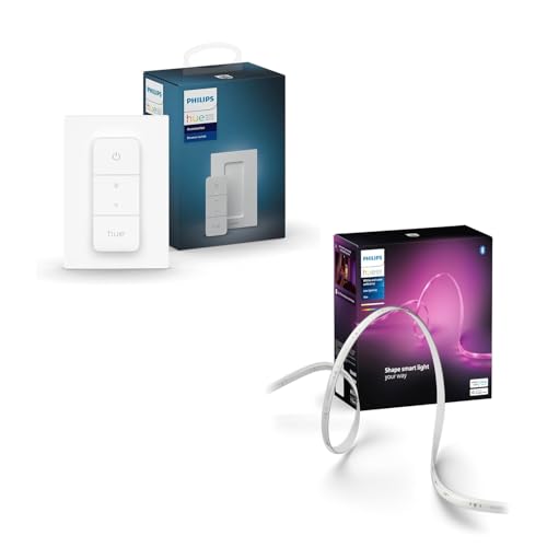 Philips Hue Indoor 5m Smart LED Solo Lightstrip Basis-Set, 1er-Pack Dimmschalter Philips Hue Indoor 5m Smart LED Solo Lightstrip Basis-Set, 1er-Pack Dimmschalter von Philips Hue