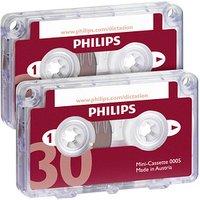 2 PHILIPS Diktierkassetten 2x 15 Min. von Philips